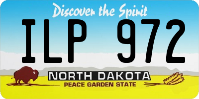 ND license plate ILP972
