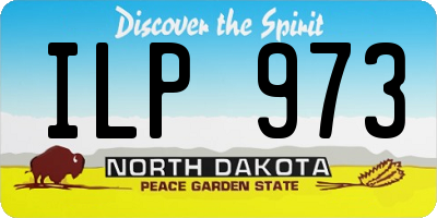 ND license plate ILP973