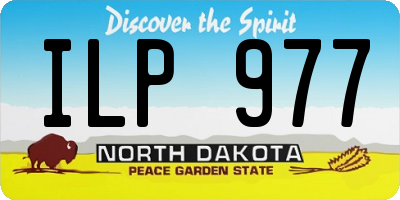 ND license plate ILP977