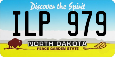 ND license plate ILP979