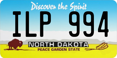 ND license plate ILP994
