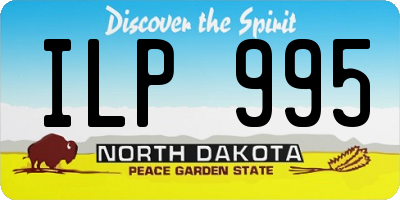 ND license plate ILP995