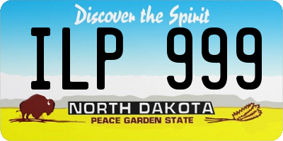 ND license plate ILP999