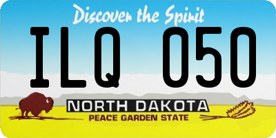 ND license plate ILQ050