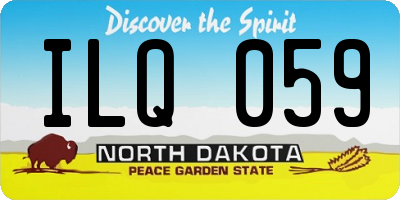 ND license plate ILQ059