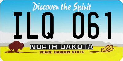 ND license plate ILQ061