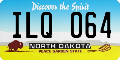 ND license plate ILQ064