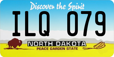 ND license plate ILQ079