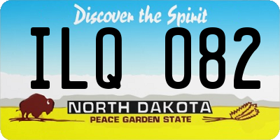 ND license plate ILQ082