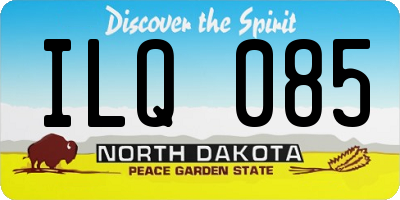 ND license plate ILQ085