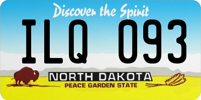 ND license plate ILQ093
