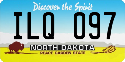ND license plate ILQ097