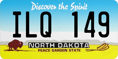 ND license plate ILQ149