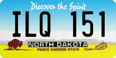 ND license plate ILQ151
