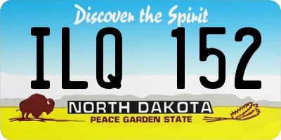 ND license plate ILQ152