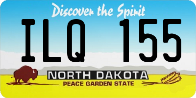 ND license plate ILQ155