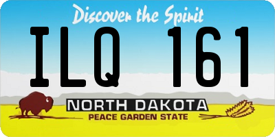 ND license plate ILQ161