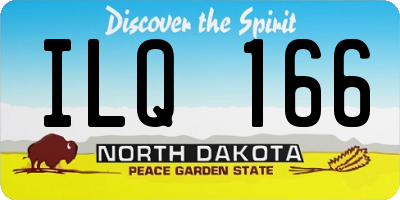 ND license plate ILQ166