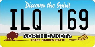 ND license plate ILQ169