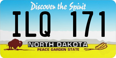 ND license plate ILQ171