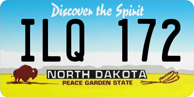 ND license plate ILQ172