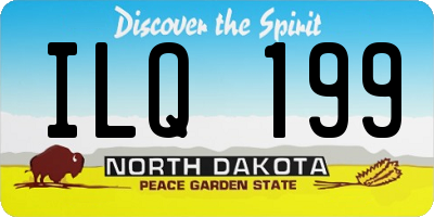 ND license plate ILQ199