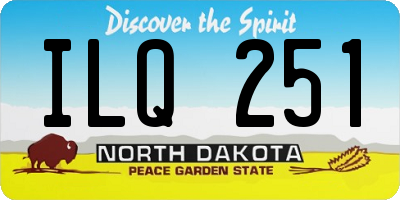 ND license plate ILQ251