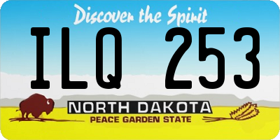 ND license plate ILQ253