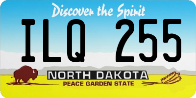 ND license plate ILQ255