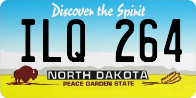 ND license plate ILQ264