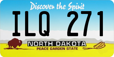 ND license plate ILQ271