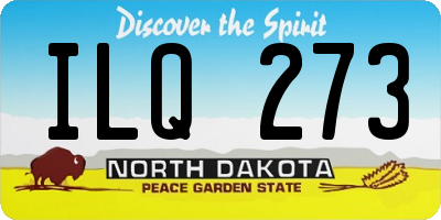 ND license plate ILQ273