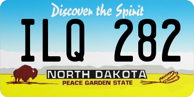 ND license plate ILQ282
