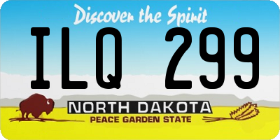 ND license plate ILQ299