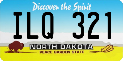 ND license plate ILQ321