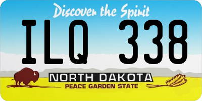 ND license plate ILQ338