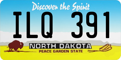 ND license plate ILQ391