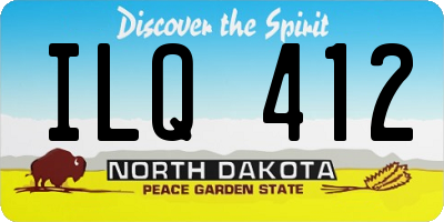 ND license plate ILQ412