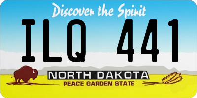 ND license plate ILQ441