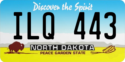 ND license plate ILQ443