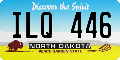 ND license plate ILQ446