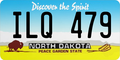 ND license plate ILQ479