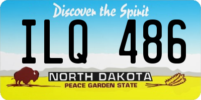 ND license plate ILQ486