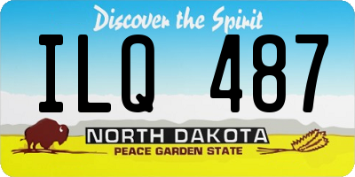 ND license plate ILQ487
