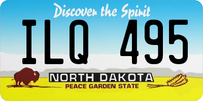ND license plate ILQ495