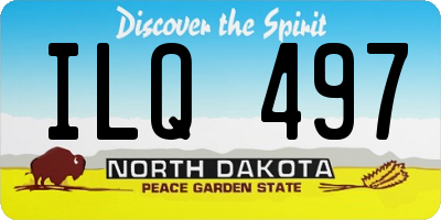 ND license plate ILQ497