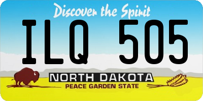 ND license plate ILQ505