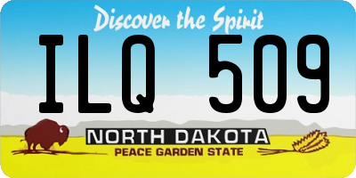 ND license plate ILQ509