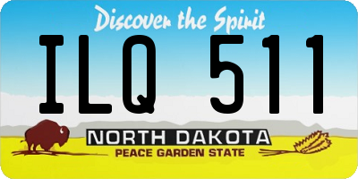 ND license plate ILQ511