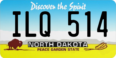 ND license plate ILQ514